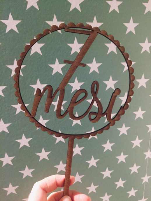 cake topper primi mesi