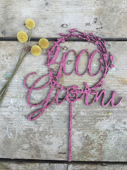 cake topper glitter