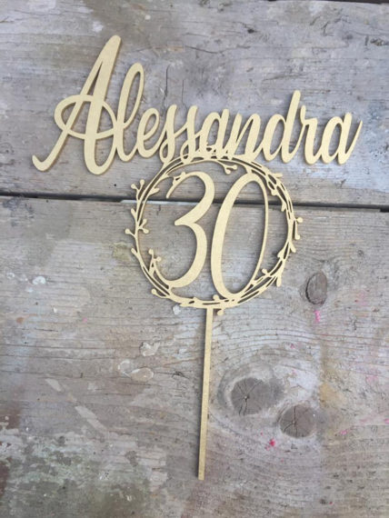 cake topper 30