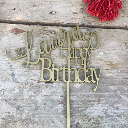 cake topper oro
