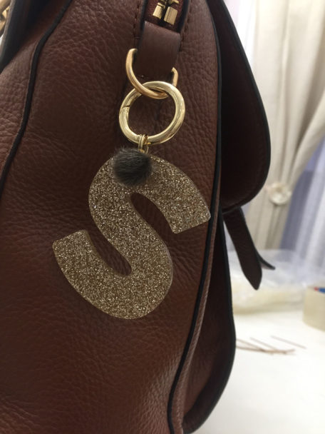 iniziale borsa plexi