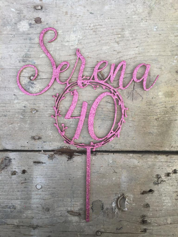 cake topper glitter