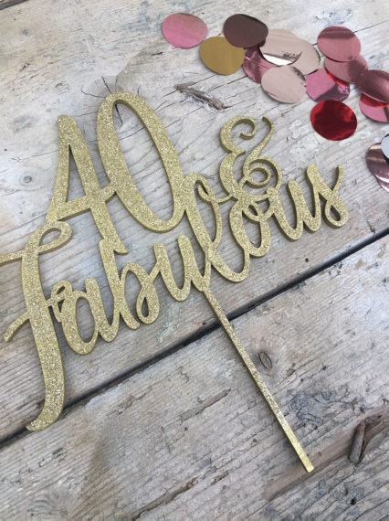 cake topper glitter