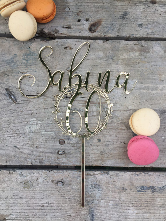 cake topper plexi