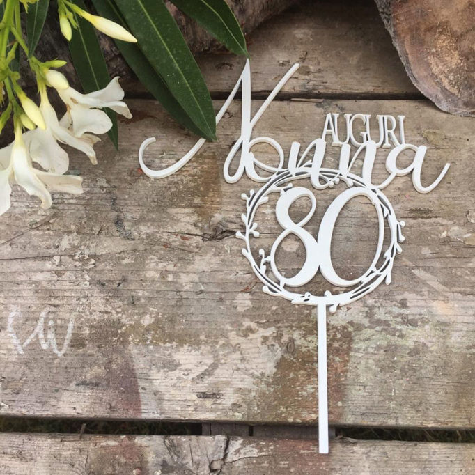 cake topper auguri