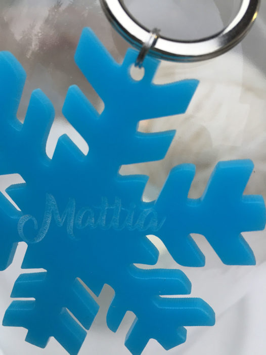 portachiavi fiocco di neve