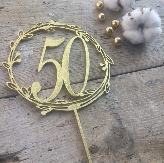 cake topper ghirlanda