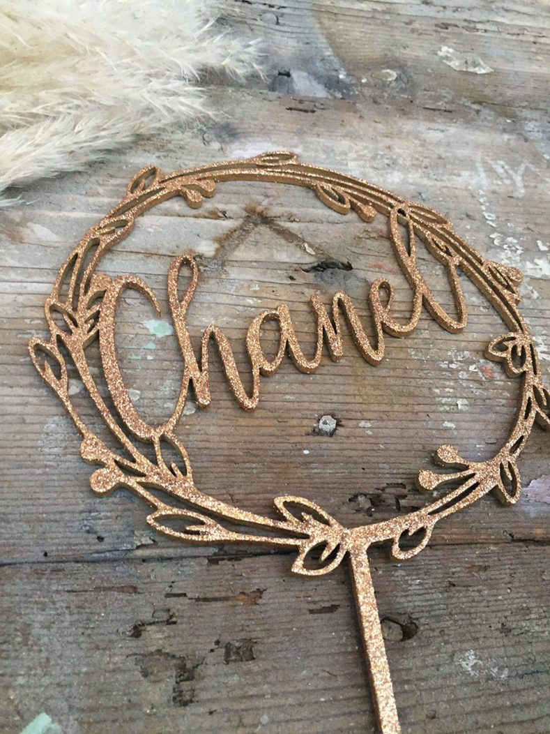 cake topper glitter
