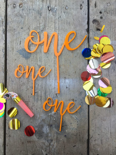 cake topper plexi