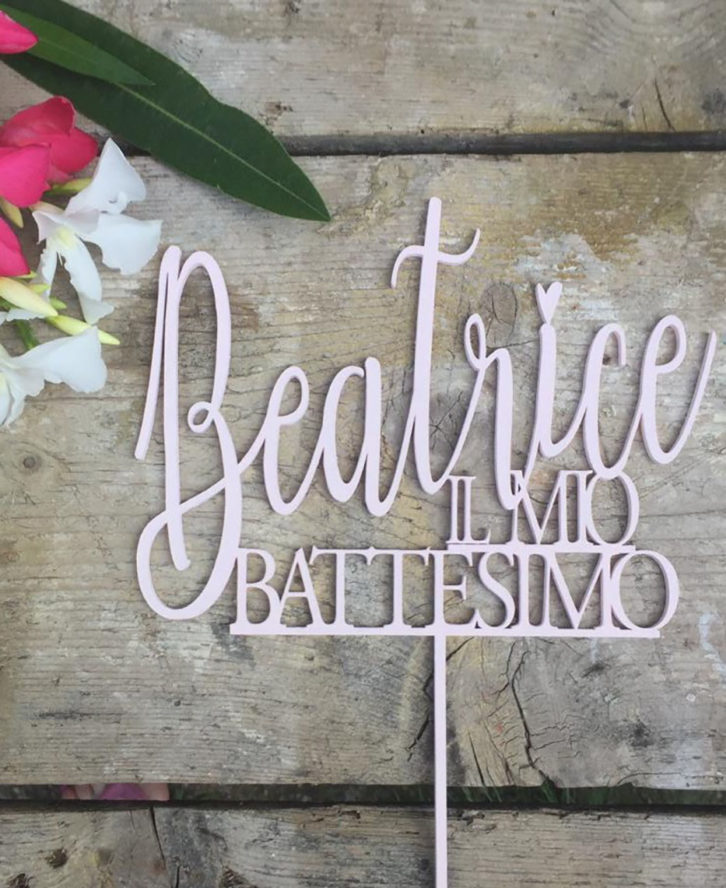 cake topper rosa