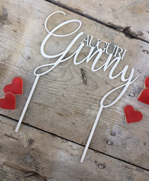 cake topper auguri
